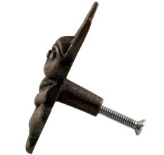 Antique Rabbit Iron Dresser Knob