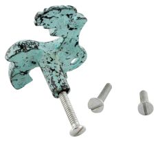 Antique Sage Green Baby Dear Iron Cabinet Knob