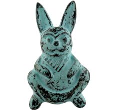 Antique Sage Green Rabbit Iron Dresser Knob