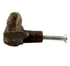 Antique Small Bird Iron Cabinet Knob