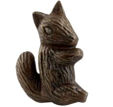 Antique Squirrel Iron Dresser Knob
