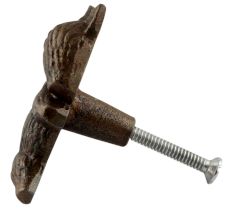 Antique Squirrel Iron Dresser Knob