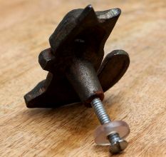 Antique Squirrel Iron Dresser Knob