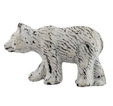 Antique White Bear Iron Dresser Knob