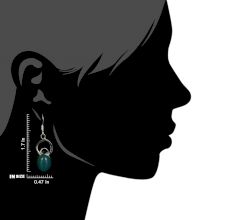 92.5 Sterling Silver Earrings Oval Chalcedony Modern Everyday Wear Earrings