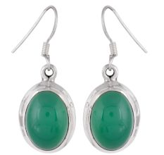 92.5 Sterling Silver Earrings Onyx Round Border Daily Wear Earrings for Girls