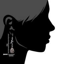 92.5 Sterling Silver Dangle Earrings Dolphin Rose Quartz  Earrings