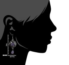 92.5 Sterling Silver Earrings Moden Design Pink Crystal Rose Quartz