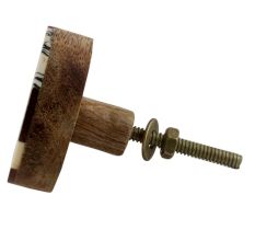 Multicolor Resin And Wood Cabinet Knob