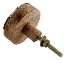 Multicolor Resin And Wood Cabinet Knob