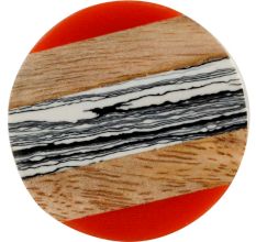 Multicolor Resin And Wood Cabinet Knob