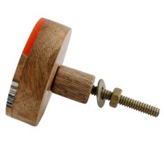 Multicolor Resin And Wood Cabinet Knob