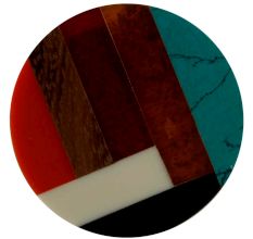 Multicolor Resin And Wood Cabinet Knob
