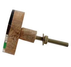 Multicolor Resin And Wood Cabinet Knob