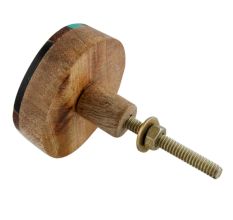 Multicolor Resin And Wood Cabinet Knob