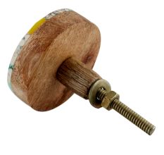 Multicolor Resin And Wood Cabinet Knob