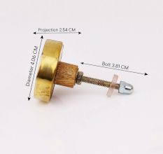 Tricolor Brass Resin And Wood knobs