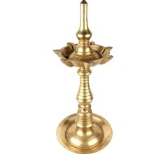 Brass Oil Lamp Diwali Vilakku Nilavilakku Puja Oil Lamp