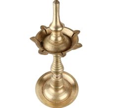 Brass Oil Lamp Diwali Vilakku Nilavilakku Puja Oil Lamp