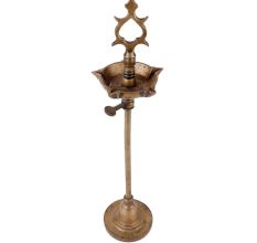 Brass Oil Lamp With Detachable Screw Ceremonial Lamp