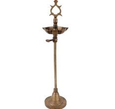 Brass Oil Lamp With Detachable Screw Ceremonial Lamp