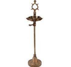 Brass Oil Lamp With Detachable Screw Ceremonial Lamp