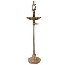 Brass Oil Lamp With Detachable Screw Ceremonial Lamp