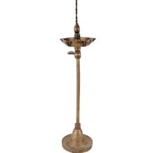 Brass Oil Lamp With Detachable Screw Ceremonial Lamp
