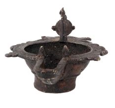 Brass Peacock Oil Lamp Diwali Worship Diya