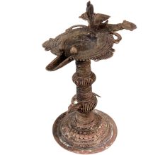 Brass Oil Lamp Dhokra Handcrafted Diya Lamp