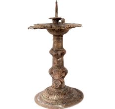 Brass Oil Lamp Dhokra Handcrafted Diya Lamp