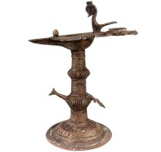 Brass Oil Lamp Dhokra Handcrafted Diya Lamp