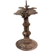 Brass Oil Lamp Dhokra Handcrafted Diya Lamp