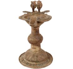 Brass Oil Lamp Dhokra Brass Metal Hand oil Lamp/ Samai