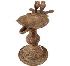 Brass Oil Lamp Dhokra Brass Metal Hand oil Lamp/ Samai