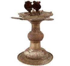 Brass Oil Lamp Dhokra Brass Metal Hand oil Lamp/ Samai