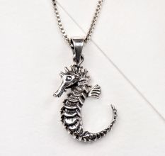925 Sterling Silver Sea Horse Charm Pendant For Necklace