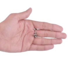 92.5 Sterling Silver Paris Eiffel Tower Pendant Necklace