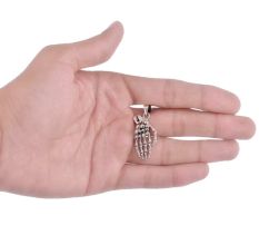 92.5 Sterling Silver Skeleton Hand Skull Men's Pendant And Charms