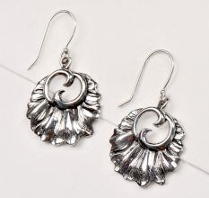 92.5 Silver Sterling Earring Leaf Jaipuri Style Earring