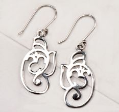 92.5 Silver Sterling Earring  Traditional And Modern Fusion Earring