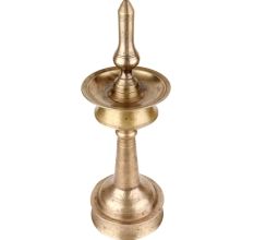 Brass Oil Lamp South Indian Nilavilakku Lamp With Stand