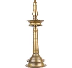 Brass Oil Lamp Kerala Deepam Solid Brass Material