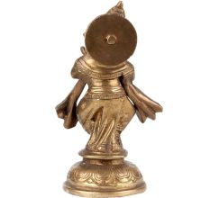 Handmade Brass Musical Ganesha Idol