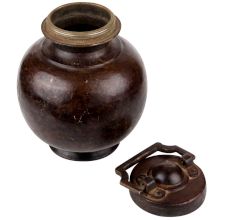Handcrafted Brass Holy Water Pot With Lid