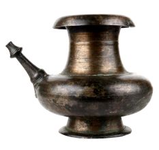 Brass Holy Water Pot With Stout And Long Neck