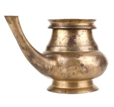 Brass Religious Kindi Water Pot With A Curved Spout