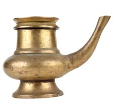 Handmade Brass Puja Water Pot With A Stout