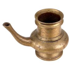Handmade Brass Puja Water Pot With A Stout