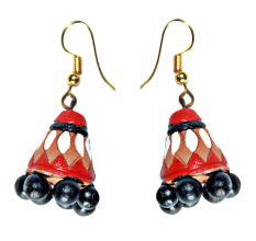 Handmade Terracotta Traditional Red Color Earrings